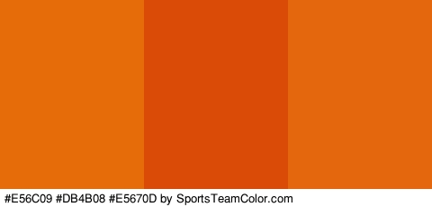 #E56C09 #DB4B08 #E5670D Colors