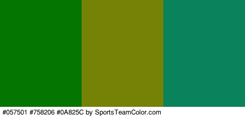 #057501 #758206 #0A825C Colors