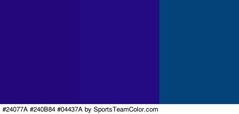 #24077A #240B84 #04437A Colors