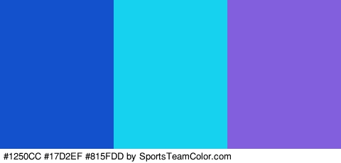 #1250CC #17D2EF #815FDD Colors