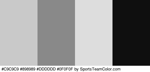 #C9C9C9 #898989 #DDDDDD #0F0F0F Colors