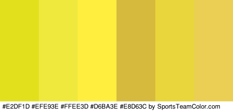 #E2DF1D #EFE93E #FFEE3D #D6BA3E #E8D63C #EACF54 Colors