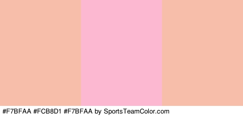 #F7BFAA #FCB8D1 #F7BFAA Colors