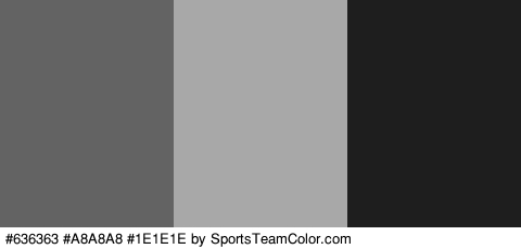 #636363 #A8A8A8 #1E1E1E Colors