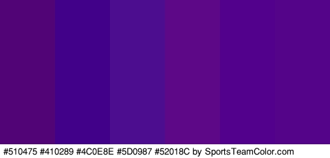 #510475 #410289 #4C0E8E #5D0987 #52018C #540489 Colors