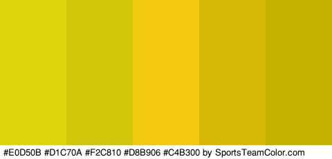 #E0D50B #D1C70A #F2C810 #D8B906 #C4B300 Colors