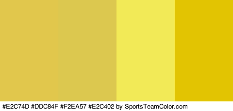 #E2C74D #DDC84F #F2EA57 #E2C402 Colors