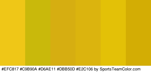 #EFC817 #C9B90A #D6AE11 #DBB50D #E2C106 #D3AD04 Colors