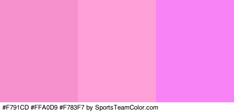 #F791CD #FFA0D9 #F783F7 Colors