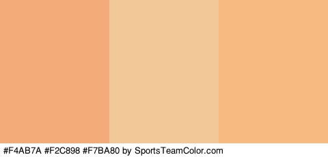 #F4AB7A #F2C898 #F7BA80 Colors