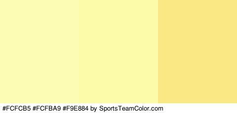 #FCFCB5 #FCFBA9 #F9E884 Colors