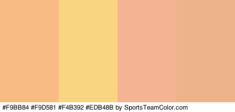 #F9BB84 #F9D581 #F4B392 #EDB48B Colors