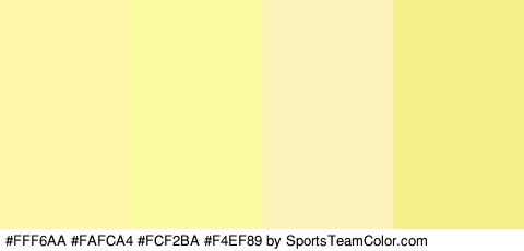 #FFF6AA #FAFCA4 #FCF2BA #F4EF89 Colors