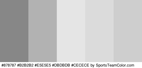 #878787 #B2B2B2 #E5E5E5 #DBDBDB #CECECE Colors