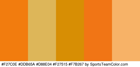 #F27C0E #DDB65A #D88E04 #F27515 #F7B267 Colors