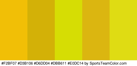 #F2BF07 #D3B106 #D6DD04 #DBB611 #E0DC14 Colors