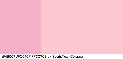 #F4B0C7 #FCC7CF #FCC7CE Colors