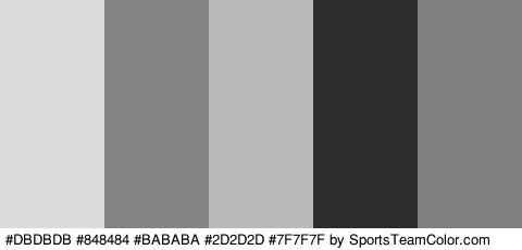 #DBDBDB #848484 #BABABA #2D2D2D #7F7F7F Colors