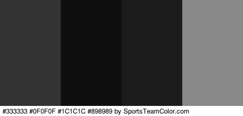 #333333 #0F0F0F #1C1C1C #898989 Colors