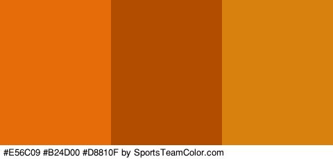 #E56C09 #B24D00 #D8810F Colors