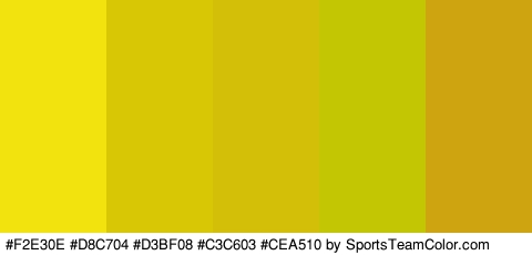 #F2E30E #D8C704 #D3BF08 #C3C603 #CEA510 Colors