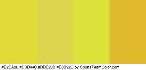 #E2DA38 #DBD44C #DDE23B #E0B92C Colors