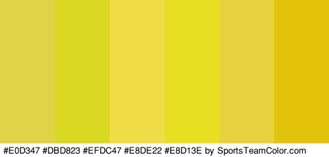 #E0D347 #DBD823 #EFDC47 #E8DE22 #E8D13E #E2C20B Colors