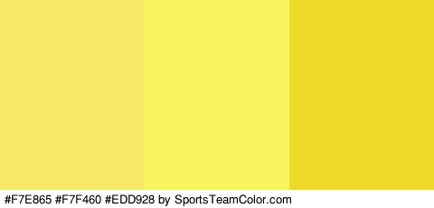 #F7E865 #F7F460 #EDD928 Colors