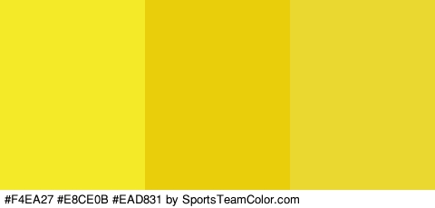 #F4EA27 #E8CE0B #EAD831 Colors