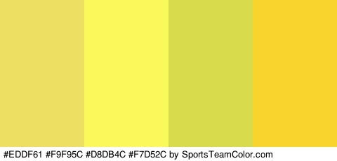 #EDDF61 #F9F95C #D8DB4C #F7D52C Colors