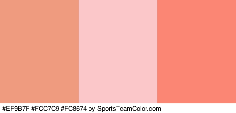 #EF9B7F #FCC7C9 #FC8674 Colors