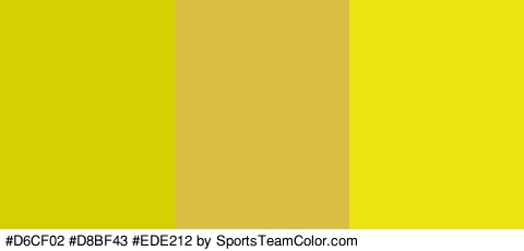 #D6CF02 #D8BF43 #EDE212 Colors