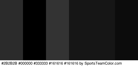 #2B2B2B #000000 #333333 #161616 #161616 #0C0C0C Colors