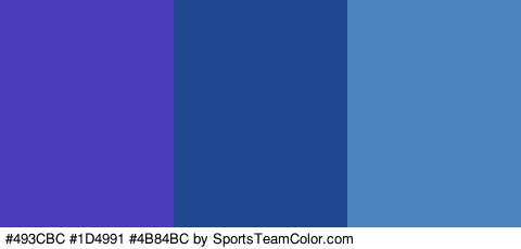 #493CBC #1D4991 #4B84BC Colors