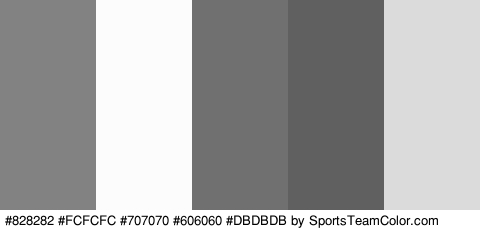 #828282 #FCFCFC #707070 #606060 #DBDBDB Colors