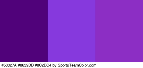 #50027A #8639DD #8C2DC4 Colors