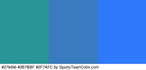 #279496 #3B7BBF #2F7AFC Colors