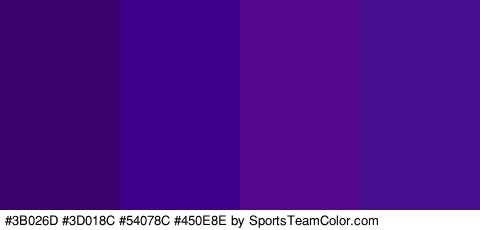 #3B026D #3D018C #54078C #450E8E Colors