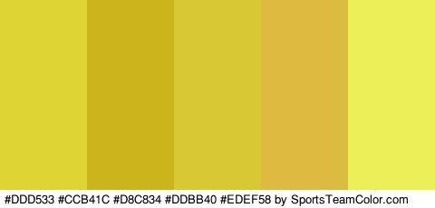 #DDD533 #CCB41C #D8C834 #DDBB40 #EDEF58 Colors