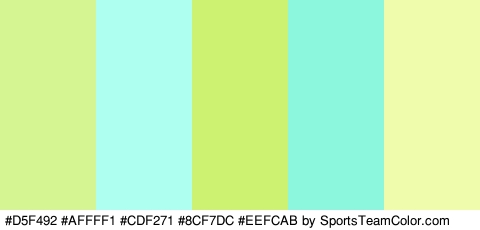 #D5F492 #AFFFF1 #CDF271 #8CF7DC #EEFCAB Colors