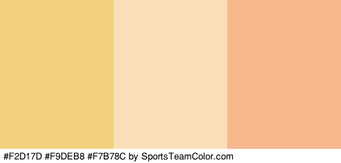 #F2D17D #F9DEB8 #F7B78C Colors