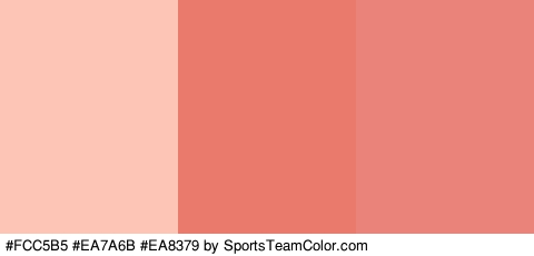 #FCC5B5 #EA7A6B #EA8379 Colors