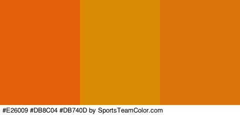 #E26009 #DB8C04 #DB740D Colors