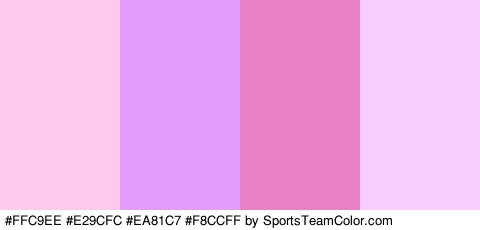 #FFC9EE #E29CFC #EA81C7 #F8CCFF Colors