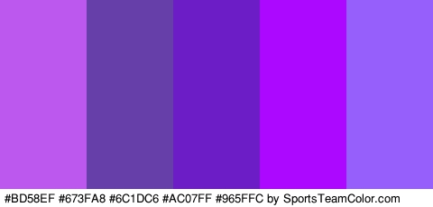 #BD58EF #673FA8 #6C1DC6 #AC07FF #965FFC Colors