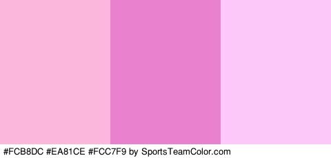 #FCB8DC #EA81CE #FCC7F9 Colors