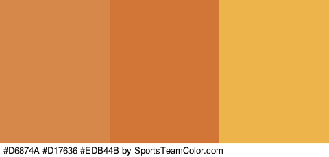 #D6874A #D17636 #EDB44B Colors