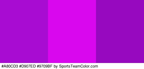 #A80CD3 #D907ED #9709BF Colors