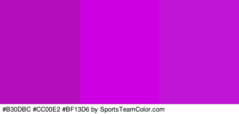 #B30DBC #CC00E2 #BF13D6 Colors