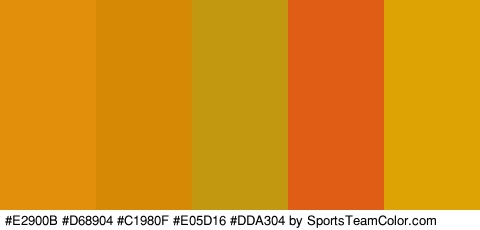 #E2900B #D68904 #C1980F #E05D16 #DDA304 Colors